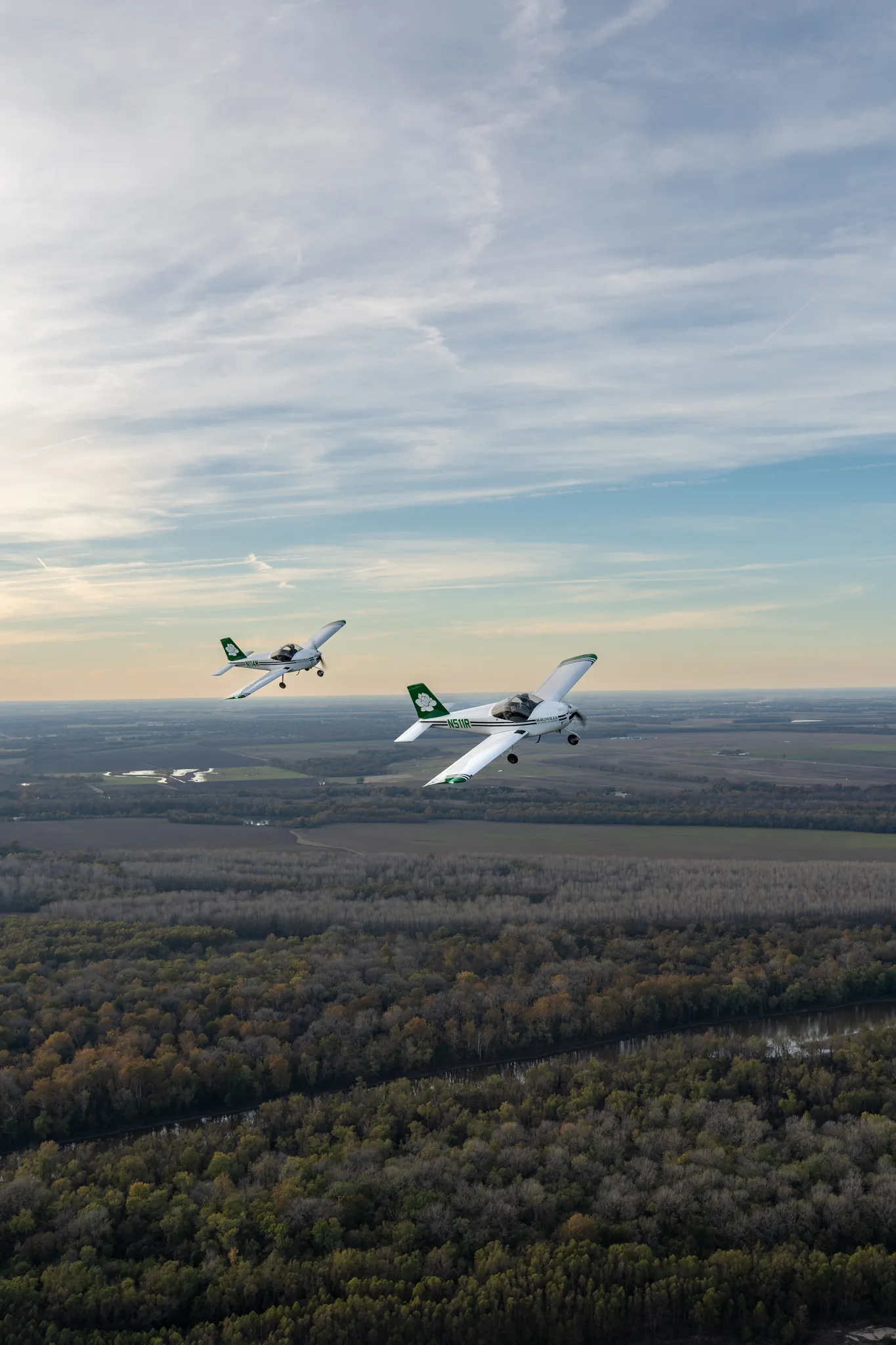 Magnolia Aviation Academy student preparing for a first flight lesson
