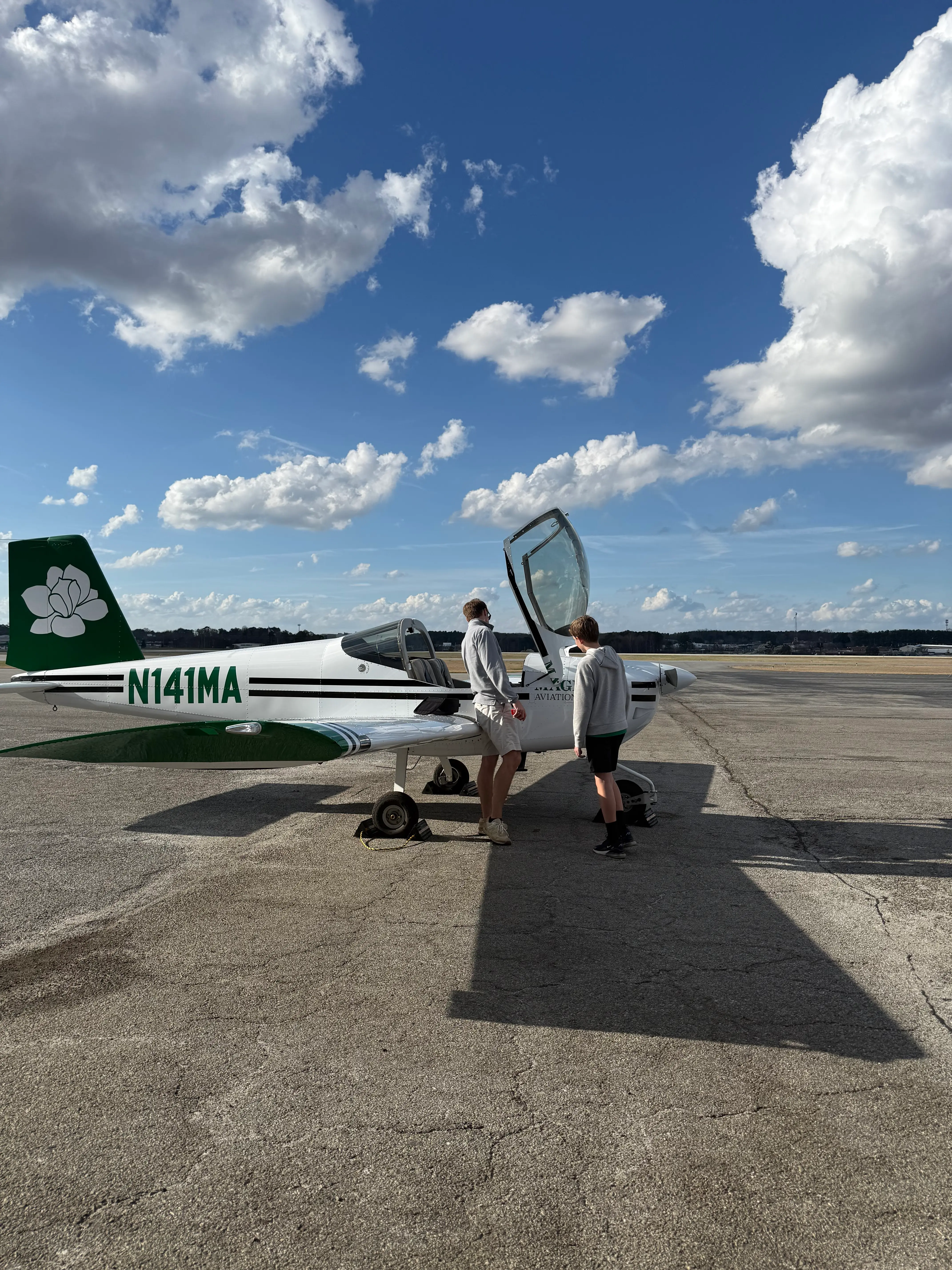 Magnolia Aviation Academy aircraft prepared for discovery flight