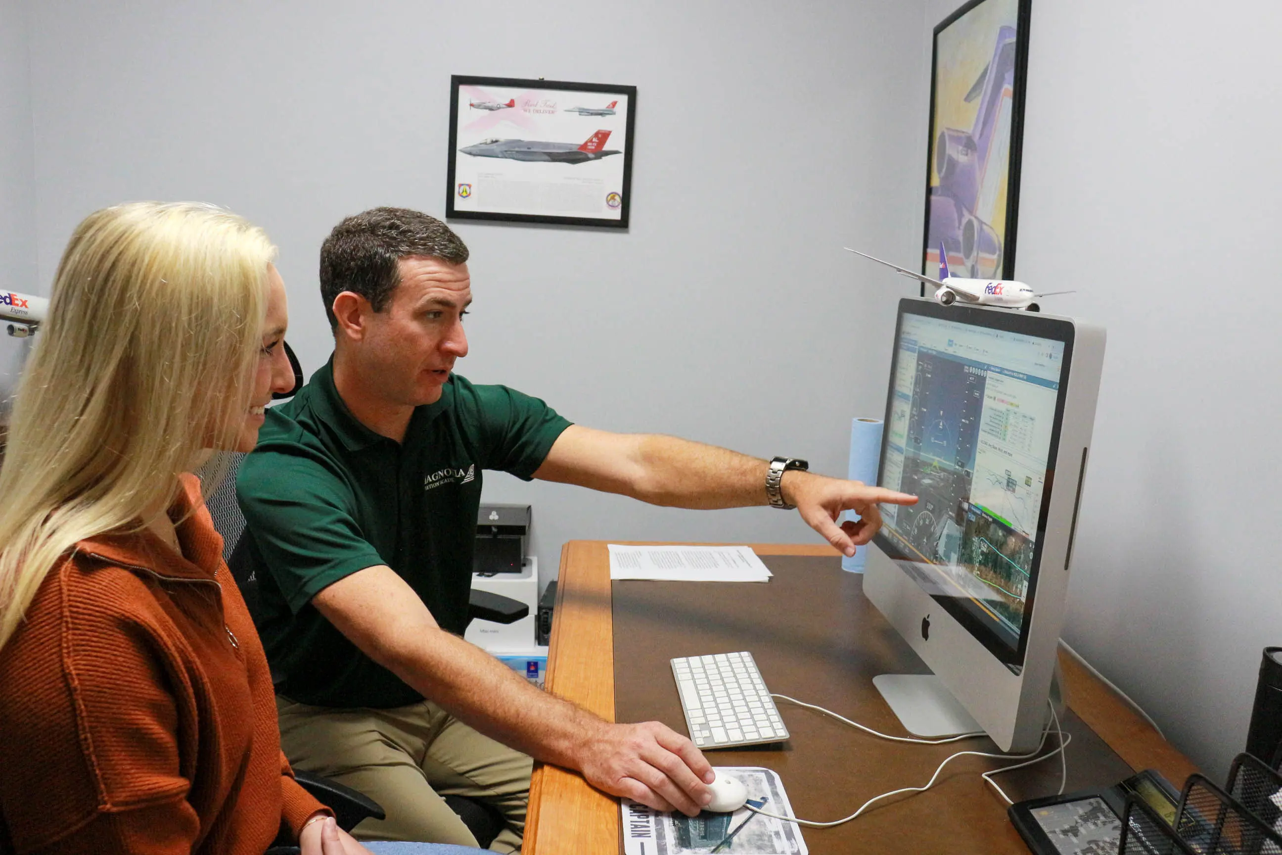 Magnolia Aviation ground school classroom instruction