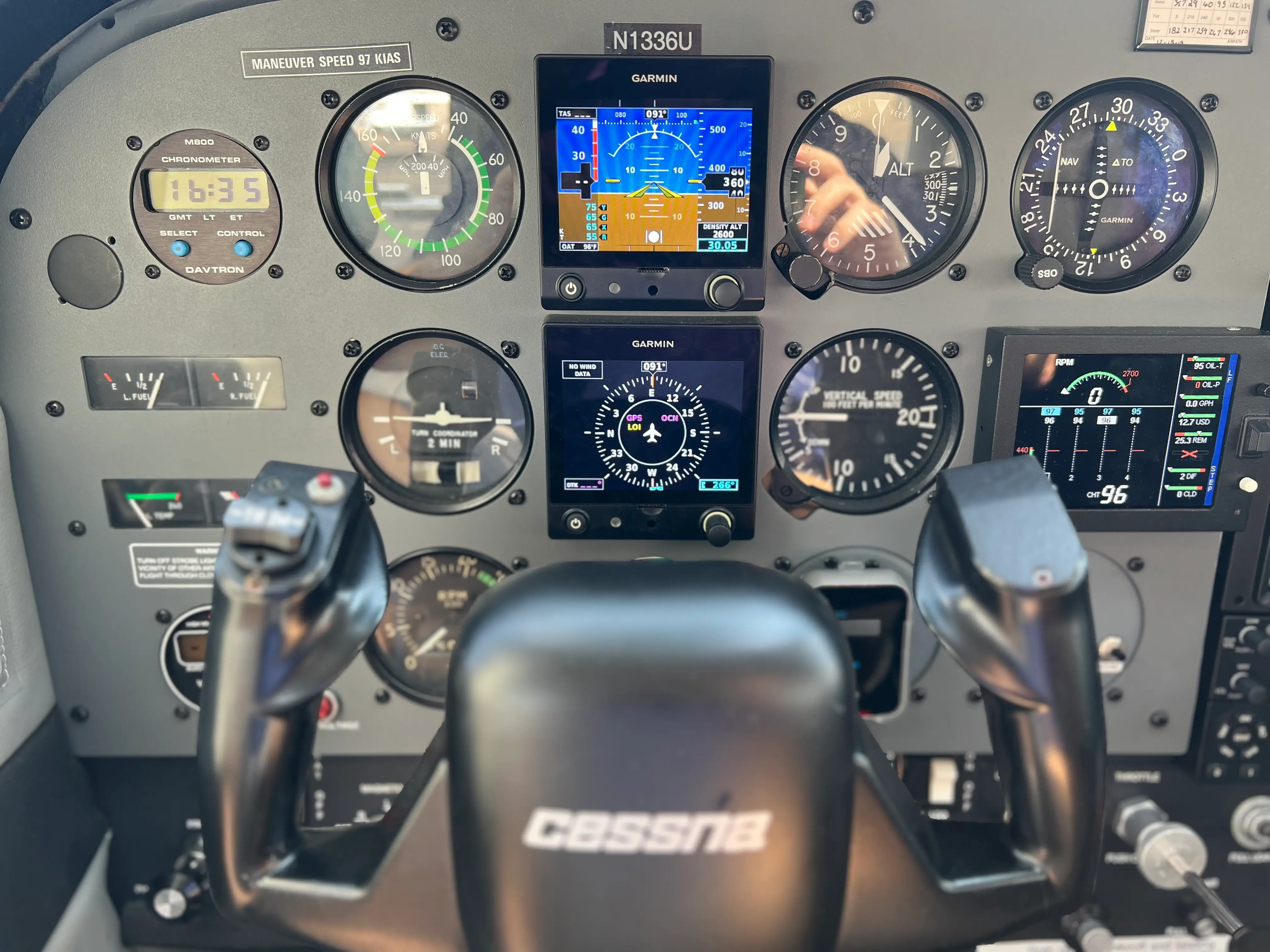Magnolia Aviation Academy fleet aircraft cockpit view