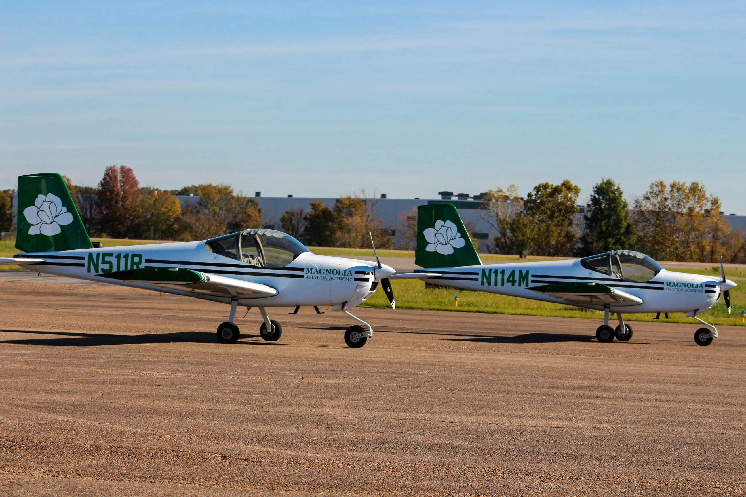Magnolia Aviation Academy fleet aircraft two RVs