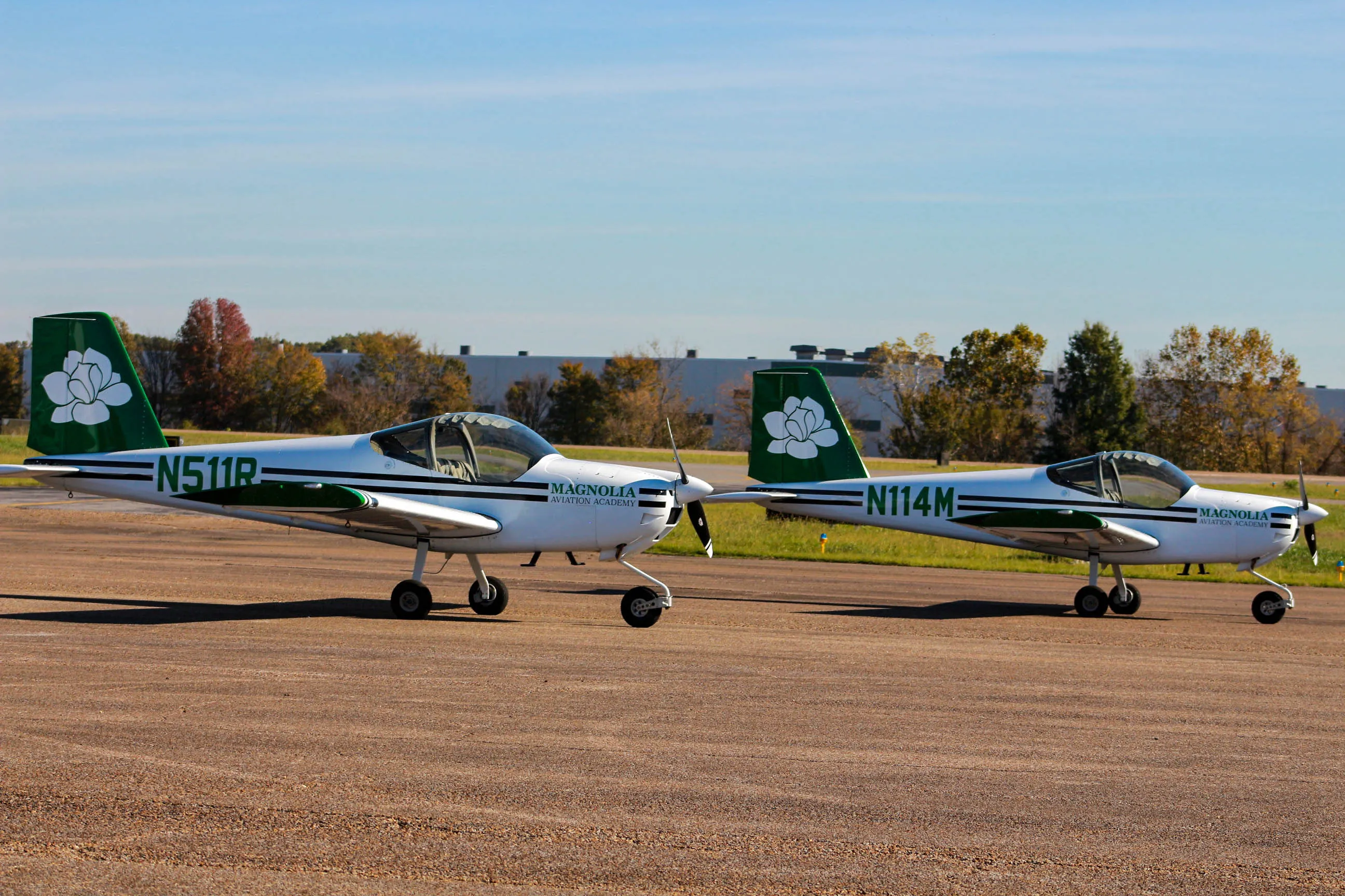 Magnolia Aviation Academy student beginning flight training