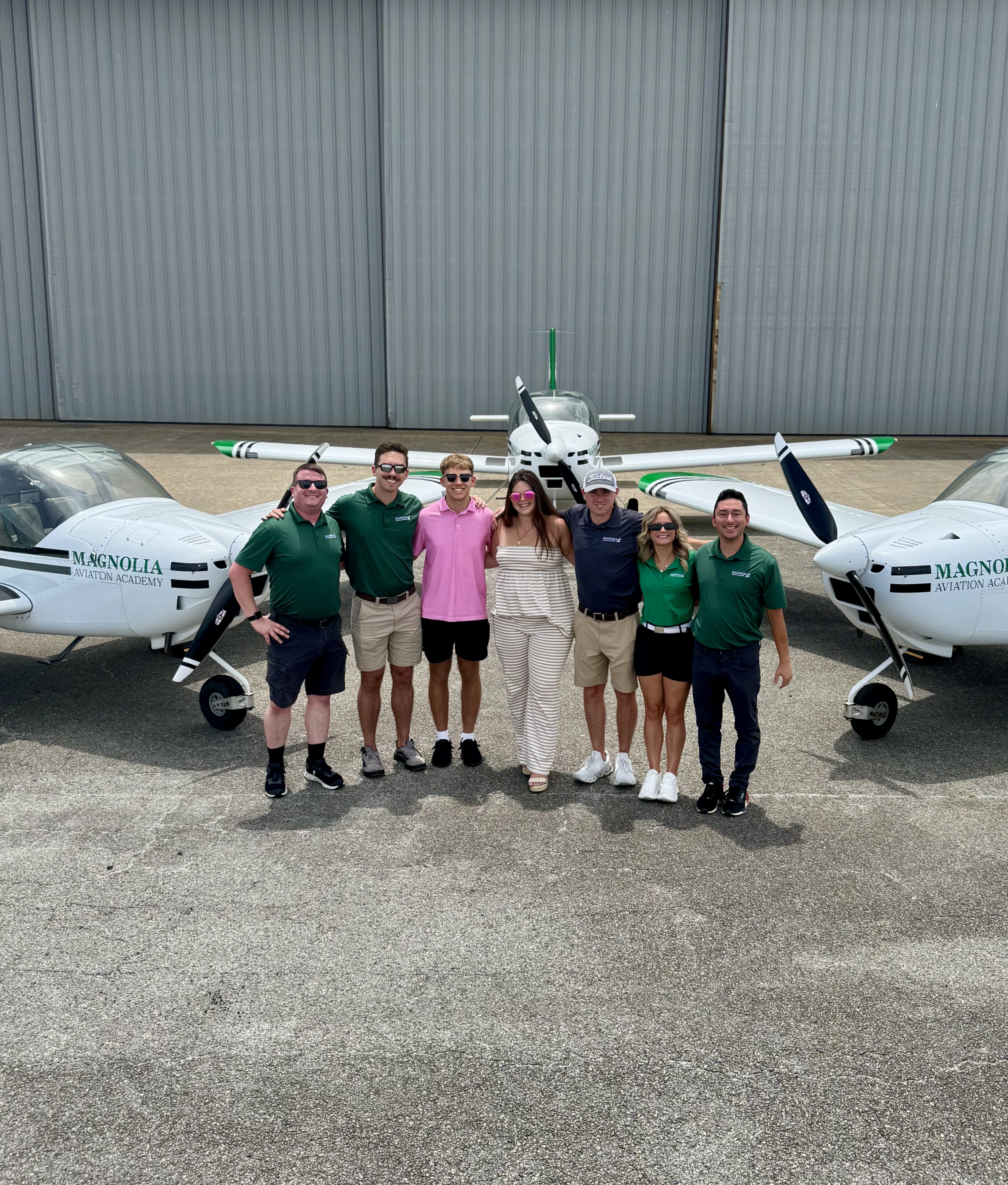 Magnolia Aviation Academy training fleet prepared on the ramp